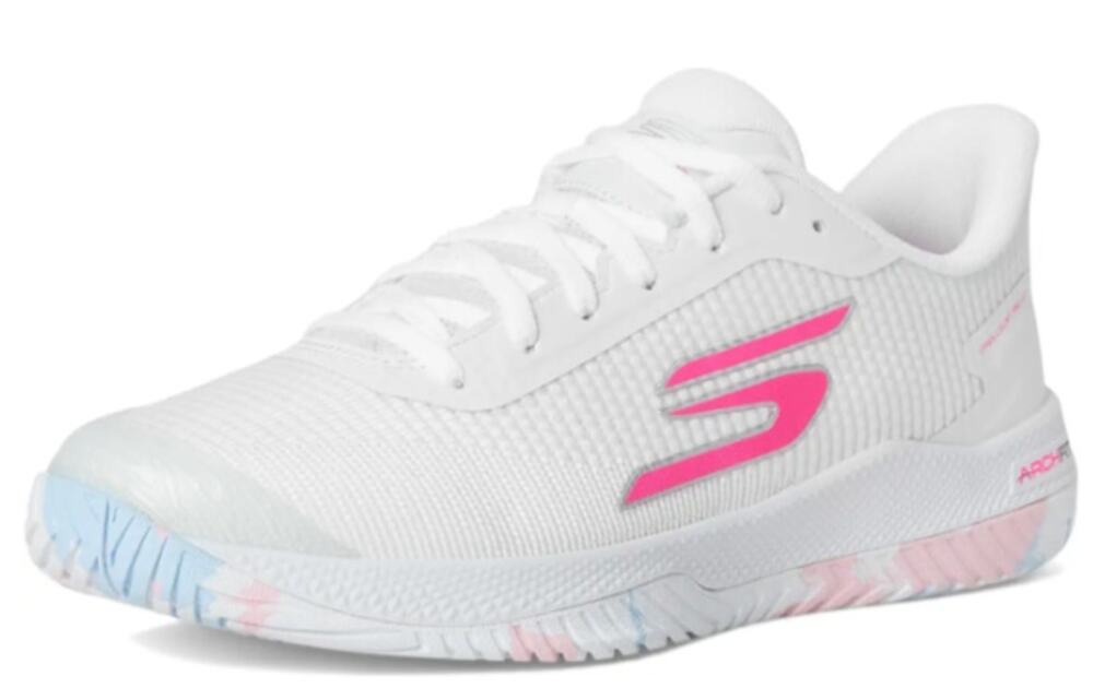 Skechers Women Viper Court 2.0 Pickleball Shoes Size 9.5 White Pink Athletic NIB